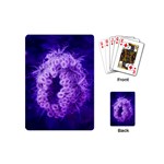 Dark Purple Closing Queen Annes Lace Playing Cards (Mini) Back