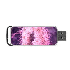 Pink Closing Queen Annes Lace Portable Usb Flash (two Sides) by okhismakingart