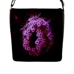 Purple Closing Queen Annes Lace Flap Closure Messenger Bag (l) by okhismakingart