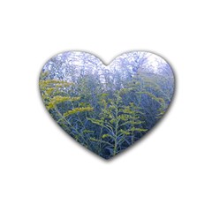 Blue Goldenrod Heart Coaster (4 Pack) 