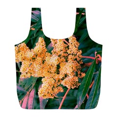 Green And Gold Sideways Sumac Full Print Recycle Bag (l) by okhismakingart