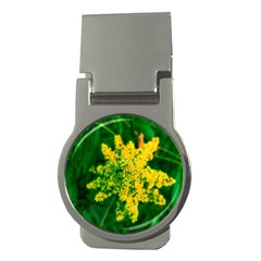 Yellow Sumac Bloom Money Clips (Round) 