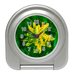 Yellow Sumac Bloom Travel Alarm Clock