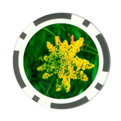 Yellow Sumac Bloom Poker Chip Card Guard