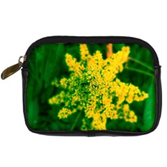 Yellow Sumac Bloom Digital Camera Leather Case