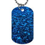Blue Queen Anne s Lace Hillside Dog Tag (Two Sides) Front