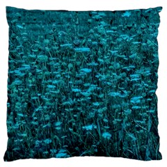 Blue-green Queen Annes Lace Hillside Standard Flano Cushion Case (two Sides) by okhismakingart