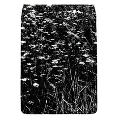 High Contrast Black And White Queen Anne s Lace Hillside Removable Flap Cover (s) by okhismakingart