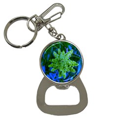 Lime Green Sumac Bloom Bottle Opener Key Chains by okhismakingart