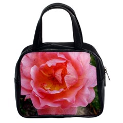Pink Rose Classic Handbag (two Sides) by okhismakingart