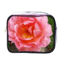 Pink Rose Mini Toiletries Bag (one Side) by okhismakingart