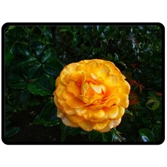 Yellow Rose Fleece Blanket (Large) 