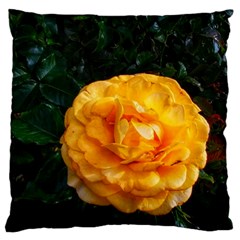 Yellow Rose Large Flano Cushion Case (Two Sides)