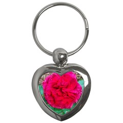 Folded Red Rose Key Chains (heart)  by okhismakingart