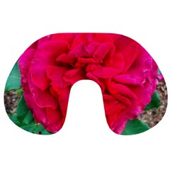 Folded Red Rose Travel Neck Pillows by okhismakingart