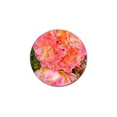 Folded Pink And Orange Rose Golf Ball Marker (4 Pack) by okhismakingart