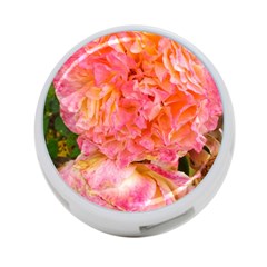 Folded Pink And Orange Rose 4-port Usb Hub (two Sides) by okhismakingart