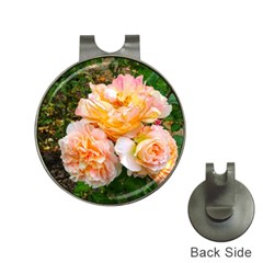 Bunch Of Orange And Pink Roses Hat Clips With Golf Markers