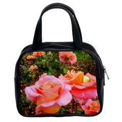 Pink Rose Field Classic Handbag (two Sides) by okhismakingart