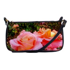 Pink Rose Field Shoulder Clutch Bag