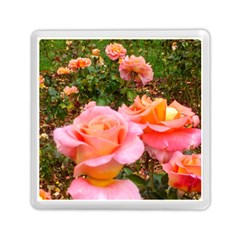 Pink Rose Field Memory Card Reader (Square)