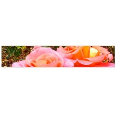 Pink Rose Field Large Flano Scarf 