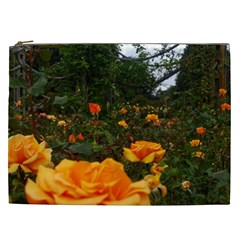 Orange Rose Field Cosmetic Bag (xxl)