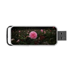 Pink Rose Field Ii Portable Usb Flash (two Sides) by okhismakingart