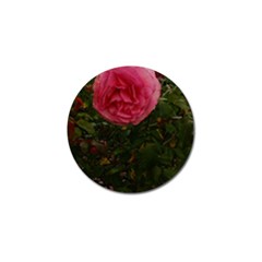 Round Pink Rose Golf Ball Marker by okhismakingart