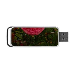 Round Pink Rose Portable Usb Flash (two Sides) by okhismakingart