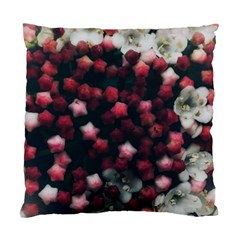 Floral Stars -dark Red Standard Cushion Case (one Side) by okhismakingart