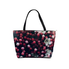 Floral Stars -dark Red Classic Shoulder Handbag