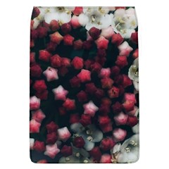 Floral Stars -dark Red Removable Flap Cover (l)