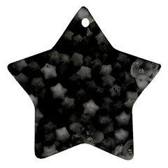 Floral Stars -black And White Ornament (star)