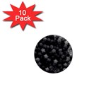 Floral Stars -Black and White 1  Mini Magnet (10 pack)  Front