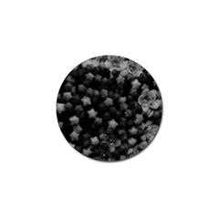 Floral Stars -black And White, High Contrast Golf Ball Marker (4 Pack)