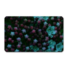 Floral Stars -blue Magnet (rectangular) by okhismakingart