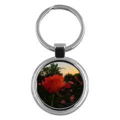 Rose Landscape Key Chains (Round) 