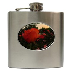 Rose Landscape Hip Flask (6 Oz) by okhismakingart