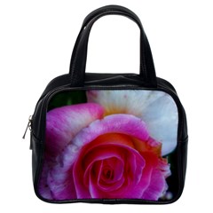 Spiral Rose Classic Handbag (one Side) by okhismakingart