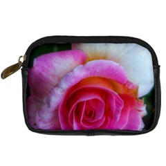 Spiral Rose Digital Camera Leather Case