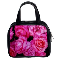 Pink Roses Classic Handbag (two Sides) by okhismakingart