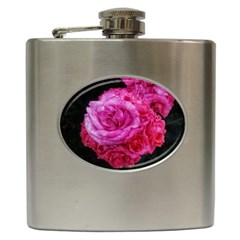 Bunches Of Roses (close Up) Hip Flask (6 Oz) by okhismakingart