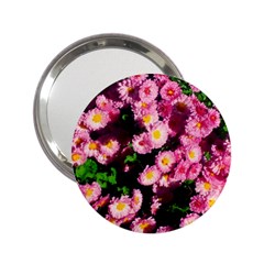 Pink Flower Bushes 2 25  Handbag Mirrors by okhismakingart