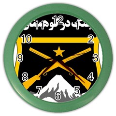 Iranian Military Mountain Warfare Badge Color Wall Clock by abbeyz71