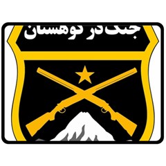 Iranian Military Mountain Warfare Badge Double Sided Fleece Blanket (large)  by abbeyz71