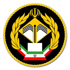 Iranian Army Badge Of Associate Degree Conscript Magnet 5  (round) by abbeyz71