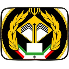 Iranian Army Badge Of Associate Degree Conscript Double Sided Fleece Blanket (mini)  by abbeyz71