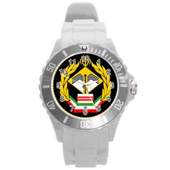 Iranian Army Badge Of Bachelor s Degree Degree Conscript Round Plastic Sport Watch (l) by abbeyz71