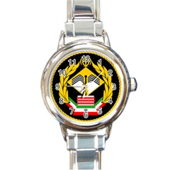 Iranian Army Badge Of Master s Degree Conscript Round Italian Charm Watch by abbeyz71